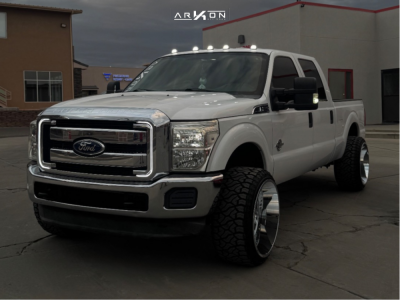 2012 Ford F-250 Super Duty - 24x14 -81mm - ARKON OFF-ROAD Caesar - Leveling Kit - 33" x 13.5"
