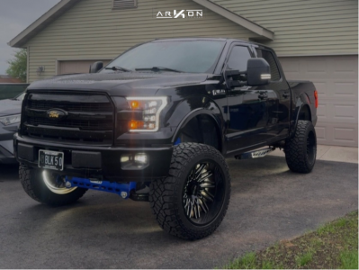 2016 Ford F-150 - 22x12 -51mm - ARKON OFF-ROAD Apollo - Suspension Lift 7" - 35" x 12.5"