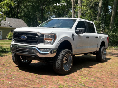 2022 Ford F-150 - 22x12 -51mm - ARKON OFF-ROAD Caesar - Suspension Lift 6" - 35" x 12.5"