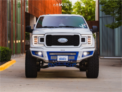 1 2018 F 150 Ford Xl Rough Country Suspension Lift 6in Arkon Off Road Athos Black Milled