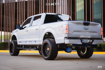 1 2018 F 150 Ford Xl Rough Country Suspension Lift 6in Arkon Off Road Athos Black Milled