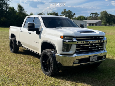 2020 Chevrolet Silverado 2500 HD - 22x10 -25mm - ARKON OFF-ROAD Davinci - Leveling Kit - 35" x 12.5"