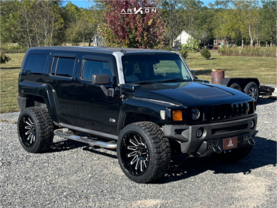 2008 Hummer H3 - 22x12 -51mm - ARKON OFF-ROAD Armstrong - Stock Suspension - 33" x 12.5"