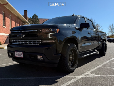 2021 Chevrolet Silverado 1500 - 20x10 -25mm - ARKON OFF-ROAD Athos - Level 2" Drop Rear - 275/55R20