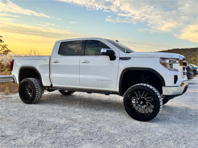 2019 GMC Sierra 1500 - 24x12 -51mm - ARKON OFF-ROAD Mandela - Suspension Lift 9" - 35" x 12.5"
