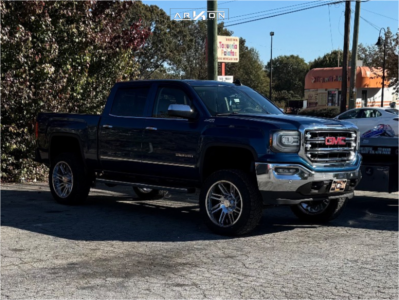 2018 GMC Sierra 1500 - 22x10 -25mm - ARKON OFF-ROAD Davinci - Suspension Lift 6" - 35" x 12.5"