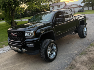 2017 GMC Sierra 1500 - 22x12 -51mm - ARKON OFF-ROAD Davinci - Suspension Lift 7" - 35" x 12.5"