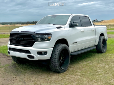 2021 Ram 1500 - 24x12 -51mm - ARKON OFF-ROAD Mandela - Suspension Lift 3" - 35" x 12.5"