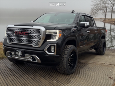 2020 GMC Sierra 1500 - 22x12 -51mm - ARKON OFF-ROAD Churchill - Leveling Kit - 33" x 12.5"