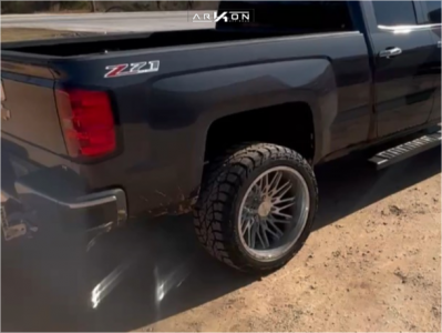 2014 Chevrolet Silverado 1500 Wheel Offset Aggressive > 1" Outside