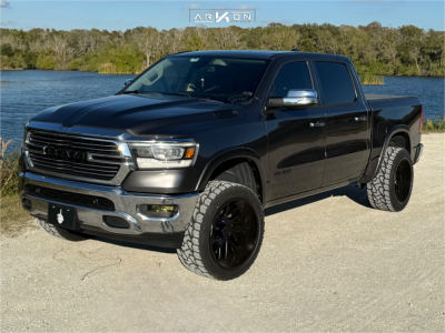 2019 Ram 1500 - 22x12 -51mm - ARKON OFF-ROAD Mandela - Suspension Lift 3.5" - 33" x 12.5"