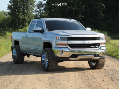 2018 Chevrolet Silverado 1500 - 22x12 -51mm - ARKON OFF-ROAD Caesar - Suspension Lift 3" - 33" x 13.5"