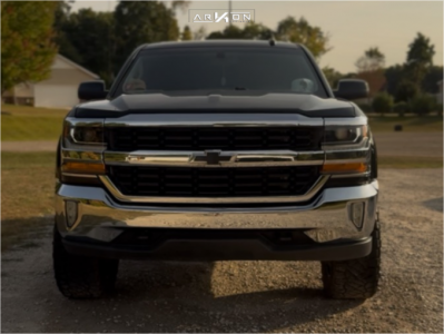 1 2017 Silverado 1500 Chevrolet Lt Unknown Leveling Kit Arkon Off Road Apollo Black Milled