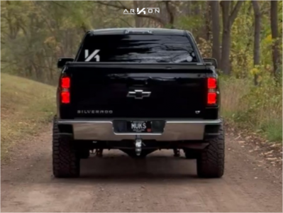 1 2017 Silverado 1500 Chevrolet Lt Unknown Leveling Kit Arkon Off Road Apollo Black Milled