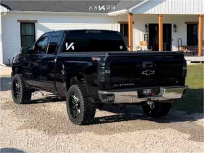 1 2017 Silverado 1500 Chevrolet Lt Unknown Leveling Kit Arkon Off Road Apollo Black Milled