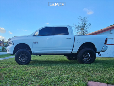 2017 Ram 1500 - 22x12 -51mm - ARKON OFF-ROAD Alexander - Suspension Lift 10" - 37" x 13.5"