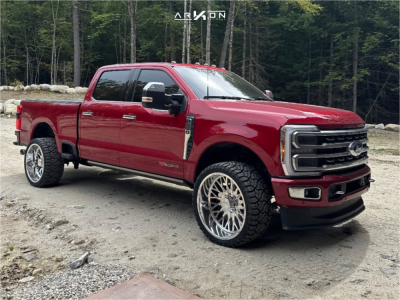 2024 Ford F-250 Super Duty - 24x12 -51mm - ARKON FORGED Dallas - Stock Suspension - 33" x 13.5"