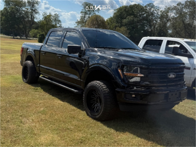 2024 Ford F-150 - 20x12 -51mm - ARKON OFF-ROAD Apollo - Leveling Kit - 33" x 12.5"