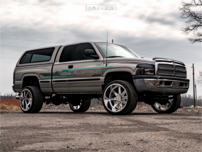 2001 Dodge Ram 2500 - 24x14 -76mm - ARKON FORGED Anvil - Stock Suspension - 33" x 13.5"