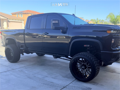 2024 Chevrolet Silverado 2500 HD - 26x14 -81mm - ARKON OFF-ROAD Mandela - Suspension Lift 8" - 37" x 13.5"