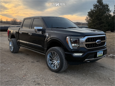 2021 Ford F-150 - 22x12 -51mm - ARKON OFF-ROAD Apollo - Leveling Kit - 305/45R22
