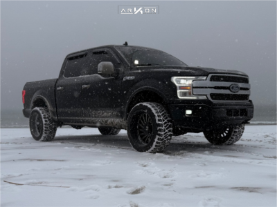 2019 Ford F-150 - 22x12 -51mm - ARKON OFF-ROAD Caesar - Leveling Kit - 33" x 12.5"