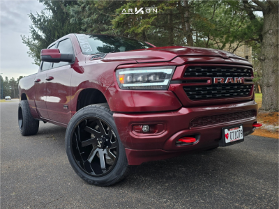 2022 Ram 1500 - 22x12 -51mm - ARKON OFF-ROAD Lincoln - Leveling Kit - 305/45R22
