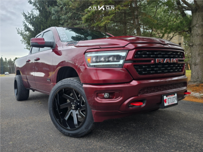 2022 Ram 1500 - 22x12 -51mm - ARKON OFF-ROAD Lincoln - Leveling Kit - 305/45R22