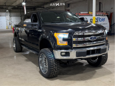 2015 Ford F-150 - 22x12 -44mm - ARKON OFF-ROAD Caesar - Suspension Lift 6" - 35" x 12.5"