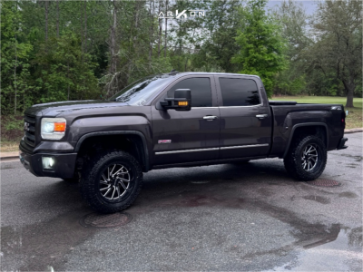 1 2015 Sierra 1500 Gmc Slt Unknown Leveling Kit Arkon Off Road Kennedy Black Milled