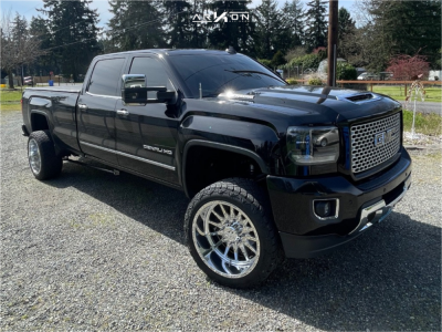2017 GMC Sierra 3500 HD - 22x12 -51mm - ARKON FORGED Torx - Leveling Kit - 33" x 12.5"