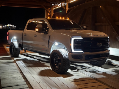 2025 Ford F-250 Super Duty - 22x12 -51mm - ARKON OFF-ROAD Kennedy - Stock Suspension - 33" x 12.5"