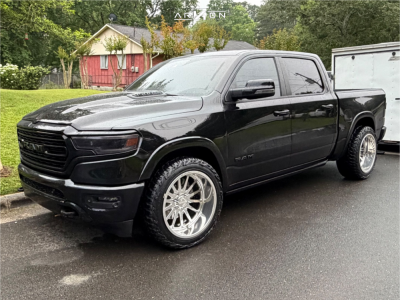 2024 Ram 1500 - 22x12 -51mm - ARKON FORGED Torx - Stock Suspension - 33" x 12.5"