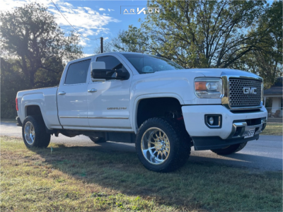 2015 GMC Sierra 2500 HD - 20x12 -51mm - ARKON FORGED Torx - Leveling Kit - 33" x 14.5"