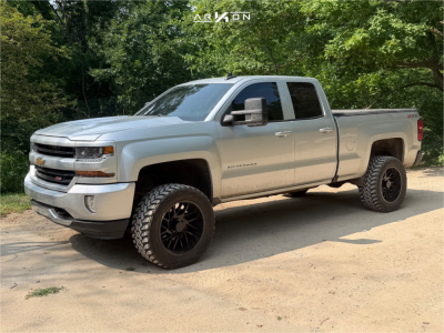 2017 Chevrolet Silverado 1500 - 20x10 -25mm - ARKON OFF-ROAD Mandela - Suspension Lift 5" - 33" x 12.5"