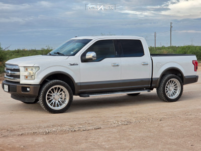2016 Ford F-150 Lariat - 22x10 -25mm - ARKON FORGED Nashville - Leveling Kit - 33x12.5