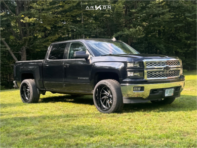 2015 Chevrolet Silverado 1500 - 22x12 -51mm - ARKON OFF-ROAD Kennedy - Leveling Kit - 305/40R22