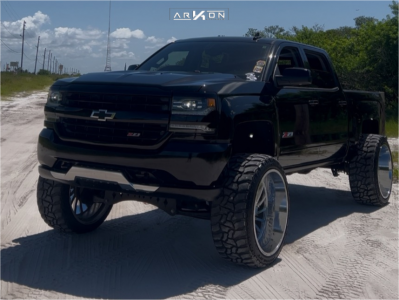 2017 Chevrolet Silverado 1500 - 26x14 -81mm - ARKON OFF-ROAD Caesar - Suspension Lift 6" - 37" x 13.5"