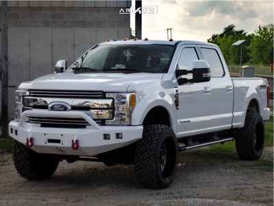 1 2017 F 250 Super Duty Ford Rancho Suspension Lift 3in Arkon Off Road Crown Series Victory Black