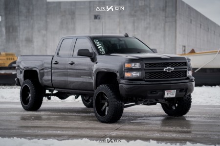 1 2015 Silverado 1500 Chevrolet Rough Country Suspension Lift 7in Arkon Off Road Lincoln Black
