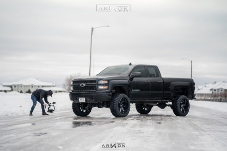 1 2015 Silverado 1500 Chevrolet Rough Country Suspension Lift 7in Arkon Off Road Lincoln Black