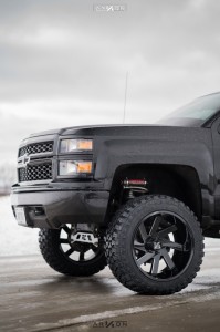 1 2015 Silverado 1500 Chevrolet Rough Country Suspension Lift 7in Arkon Off Road Lincoln Black