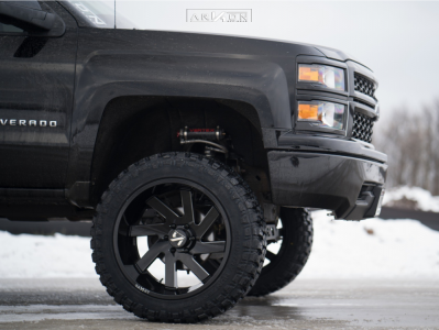 1 2015 Silverado 1500 Chevrolet Rough Country Suspension Lift 7in Arkon Off Road Lincoln Black