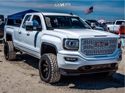 2017 GMC Sierra 1500 - 20x10 -25mm - ARKON OFF-ROAD Lincoln - Suspension Lift 4.5" - 285/55R20