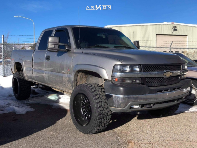 1 2002 Silverado 2500 Hd Chevrolet Supreme Suspension Lift 25in Arkon Off Road Alexander Black