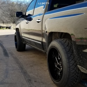 1 2018 Silverado 1500 Chevrolet Belltech Level 2in Drop Rear Arkon Off Road Cleopatra Black