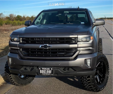 1 2017 Silverado 1500 Chevrolet Bds Suspension Lift 6in Arkon Off Road Lincoln Black