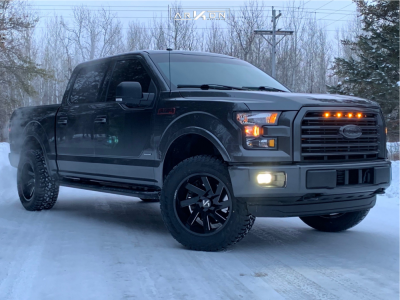2016 Ford F-150 - 20x10 -24mm - ARKON OFF-ROAD Lincoln - Leveling Kit - 305/55R20