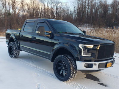 1 2015 F 150 Ford Halo Lift Suspension Lift 3in Arkon Off Road Lincoln Black