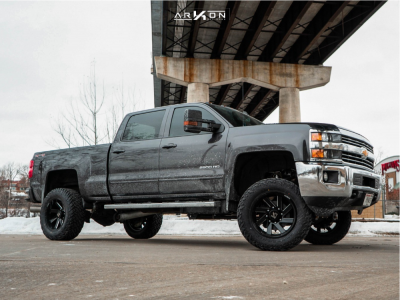 1 2015 Silverado 2500 Hd Chevrolet Zone Suspension Lift 5in Arkon Off Road Lincoln Black Milled